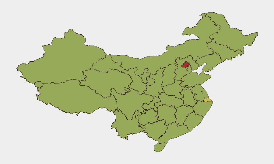 China sub-national risk map