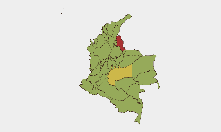 Colombia sub-national risk map
