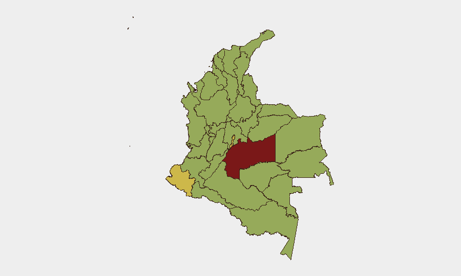 Colombia sub-national risk map