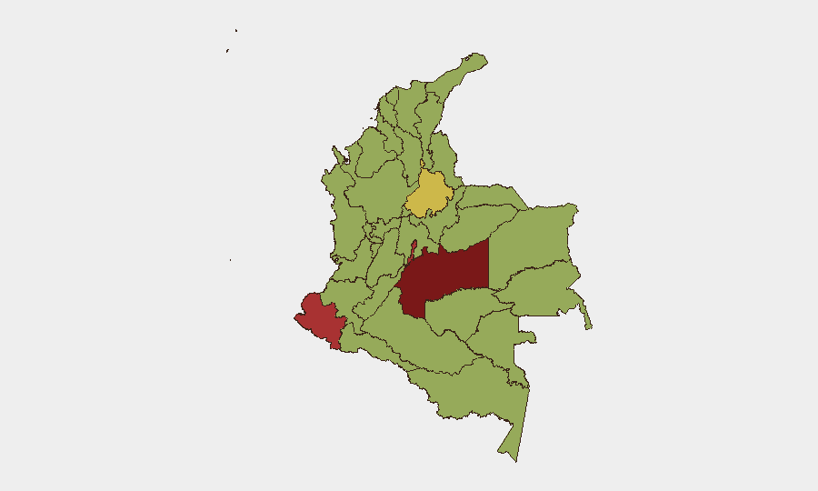 Colombia sub-national risk map