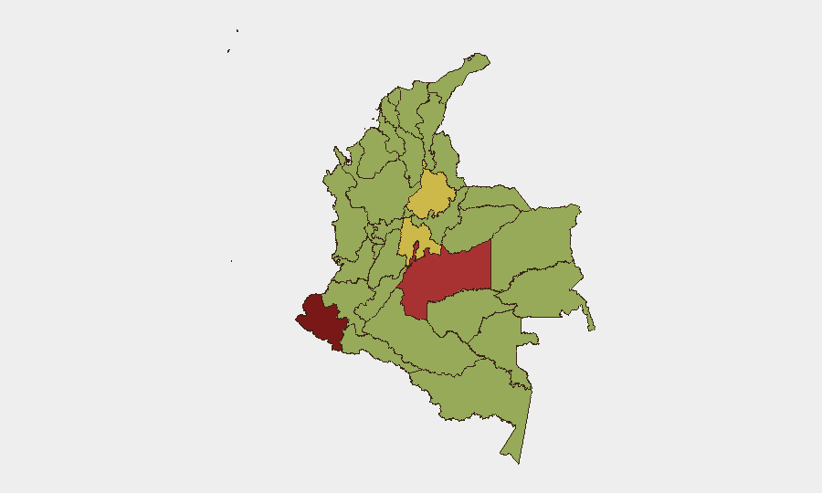 Colombia sub-national risk map