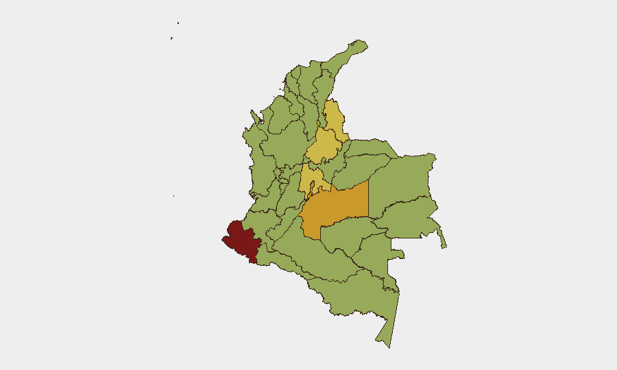 Colombia sub-national risk map