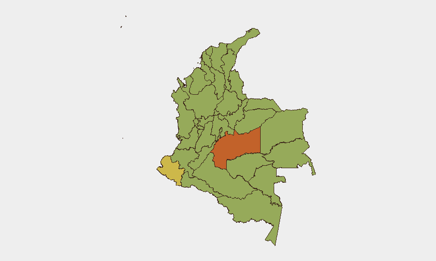 Colombia sub-national risk map
