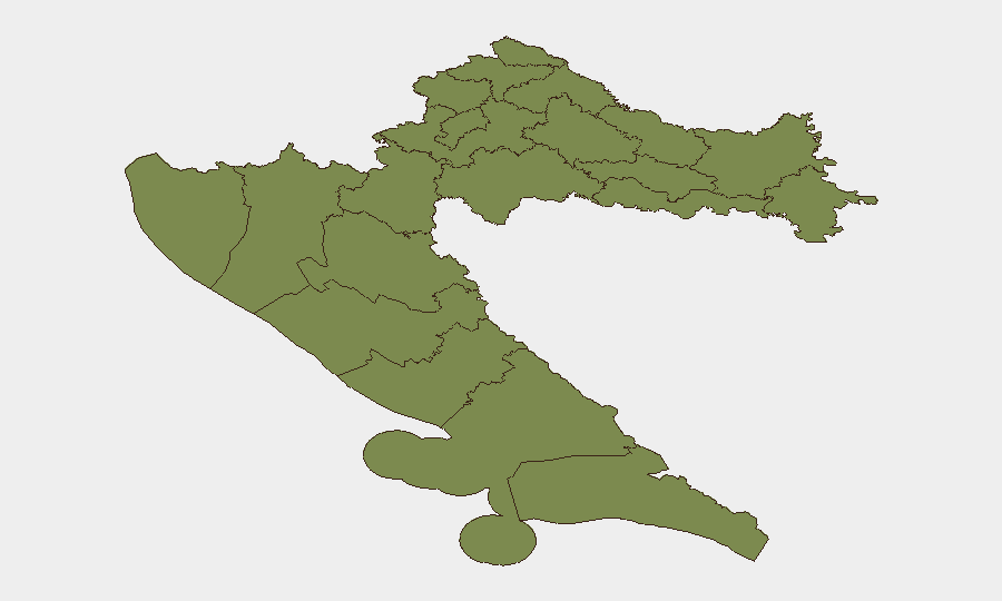 Croatia sub-national risk map
