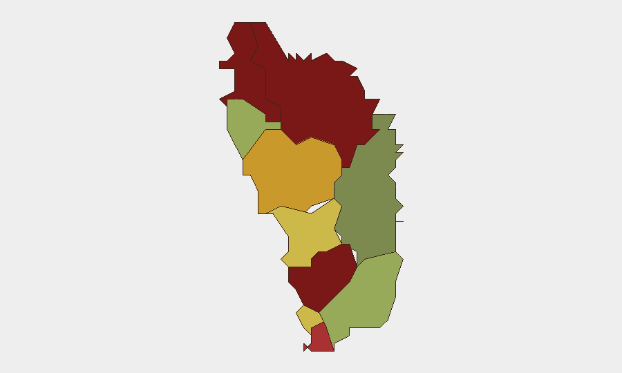 Dominica sub-national risk map