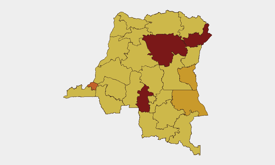 DR Congo sub-national risk map