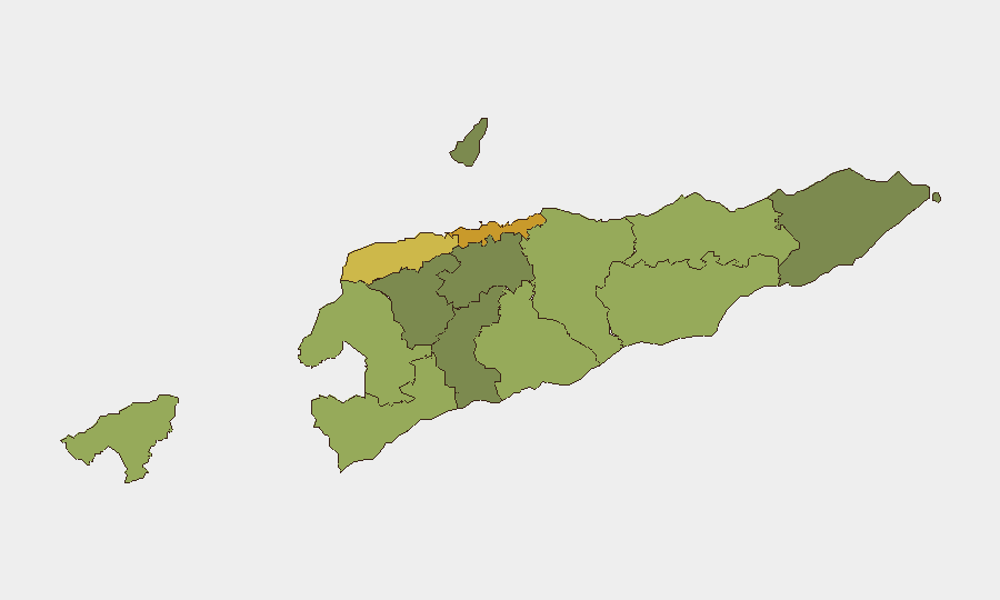 East Timor sub-national risk map