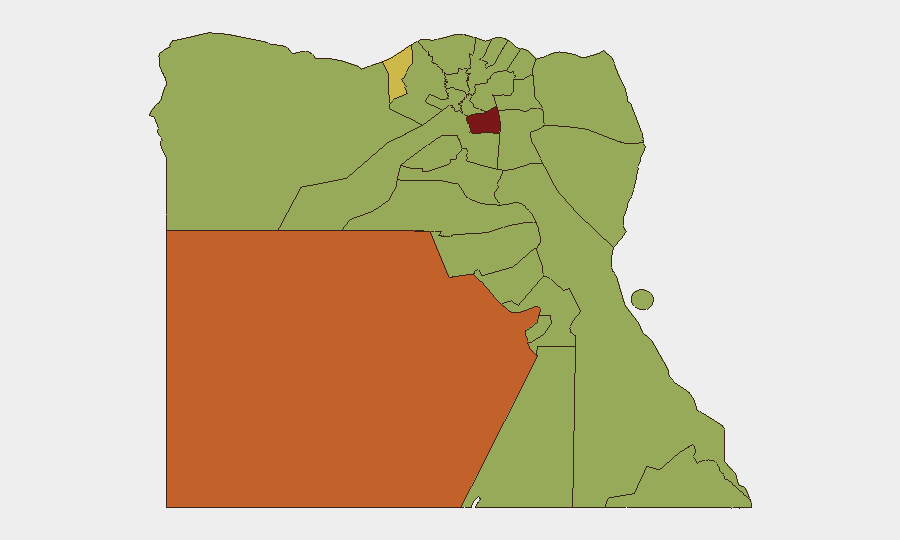 Egypt sub-national risk map