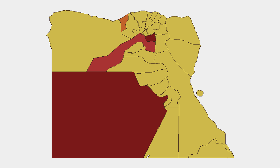 Egypt sub-national risk map