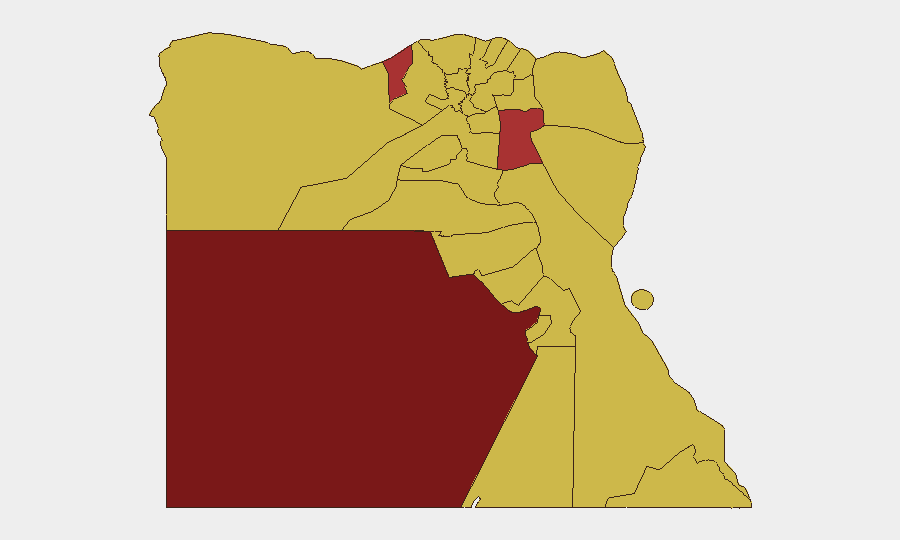 Egypt sub-national risk map