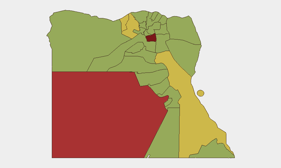 Egypt sub-national risk map
