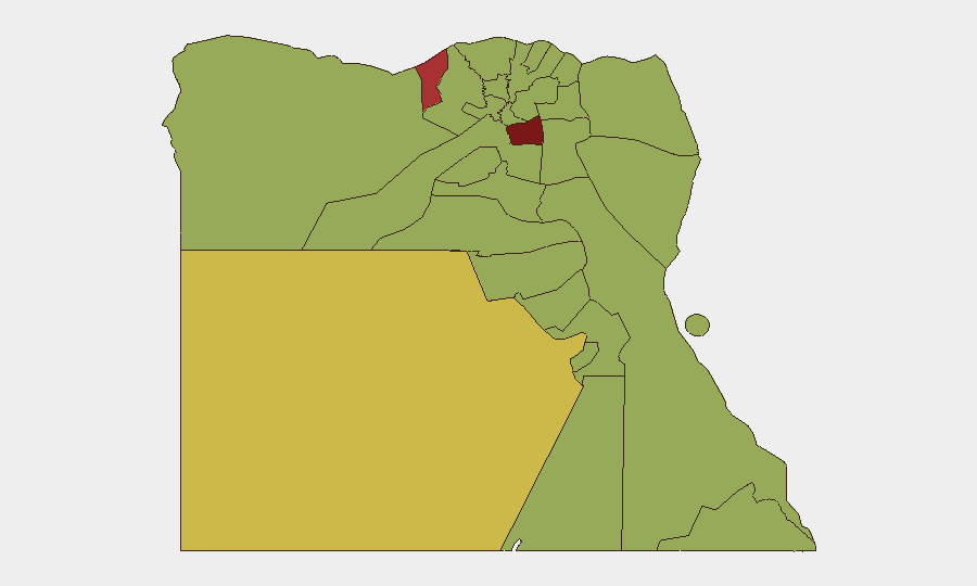 Egypt sub-national risk map