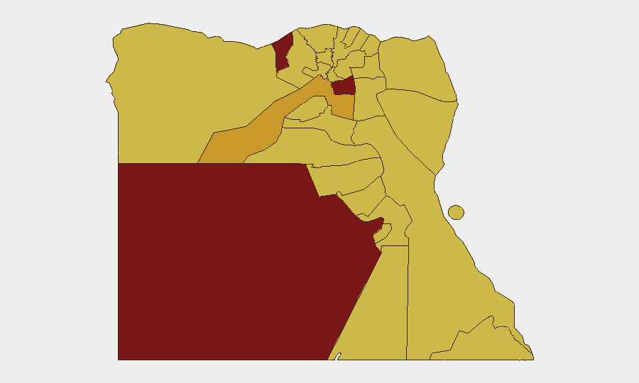 Egypt sub-national risk map