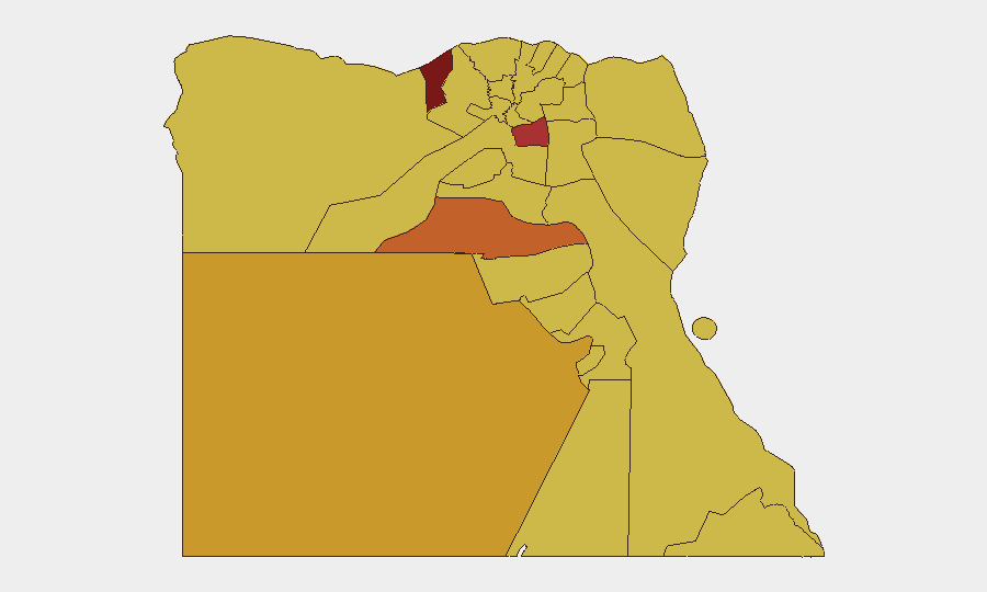 Egypt sub-national risk map