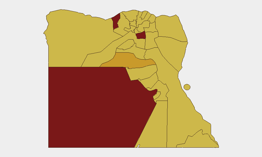 Egypt sub-national risk map