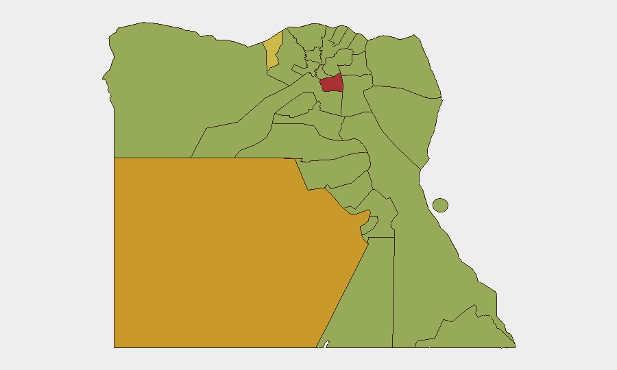 Egypt sub-national risk map