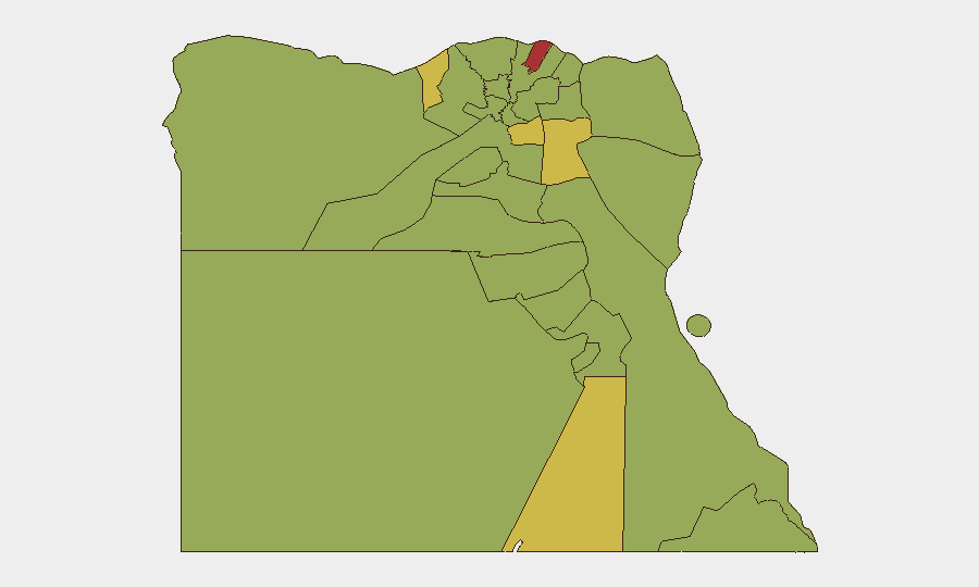 Egypt sub-national risk map