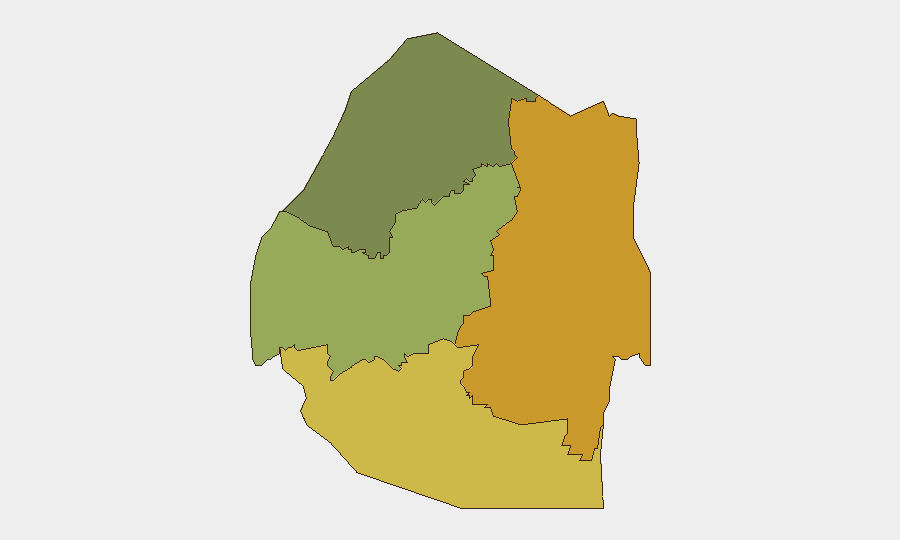 Eswatini sub-national risk map