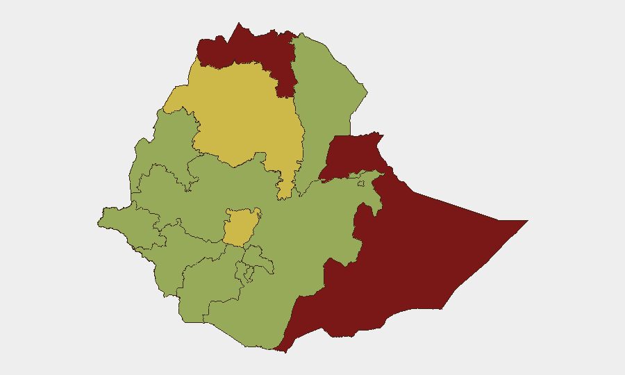 Ethiopia sub-national risk map