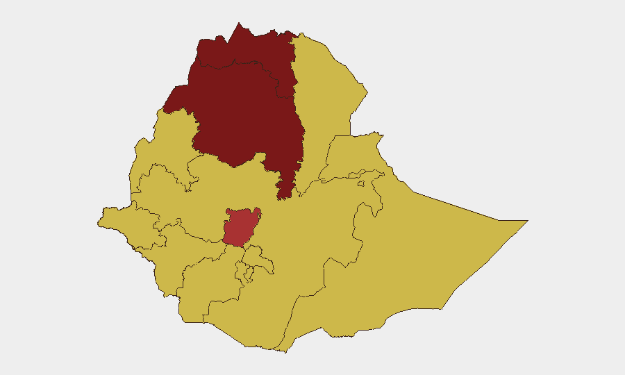 Ethiopia sub-national risk map