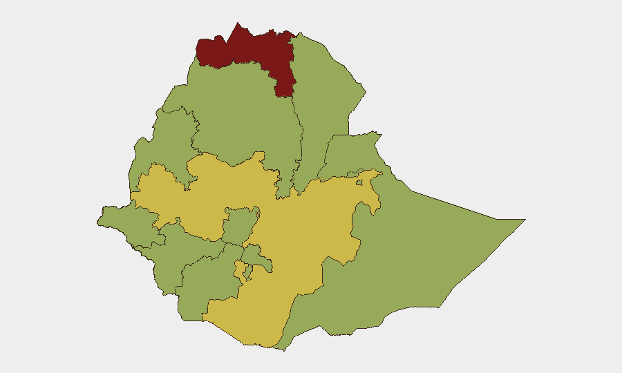Ethiopia sub-national risk map