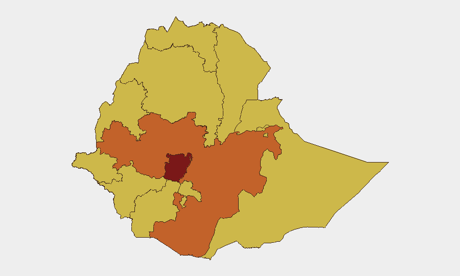 Ethiopia sub-national risk map
