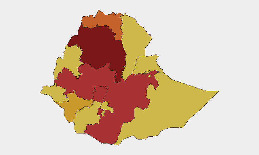Ethiopia sub-national risk map