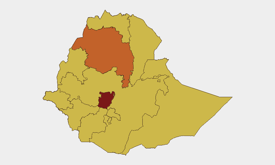 Ethiopia sub-national risk map