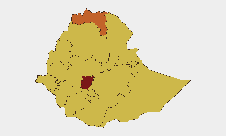 Ethiopia sub-national risk map