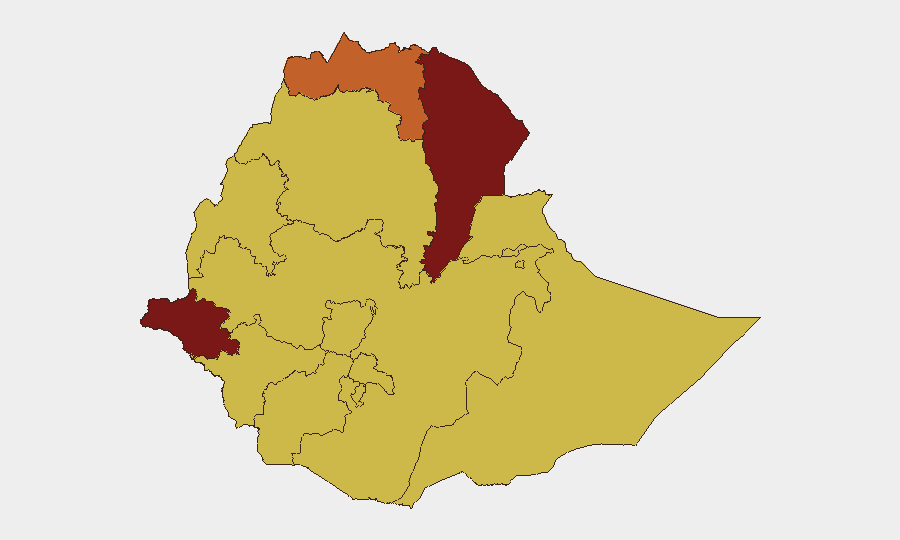Ethiopia sub-national risk map