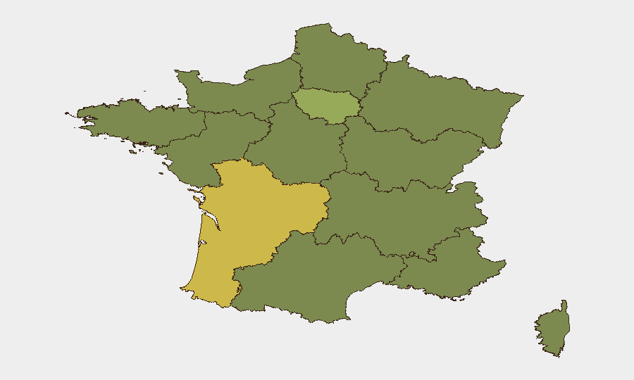 France sub-national risk map