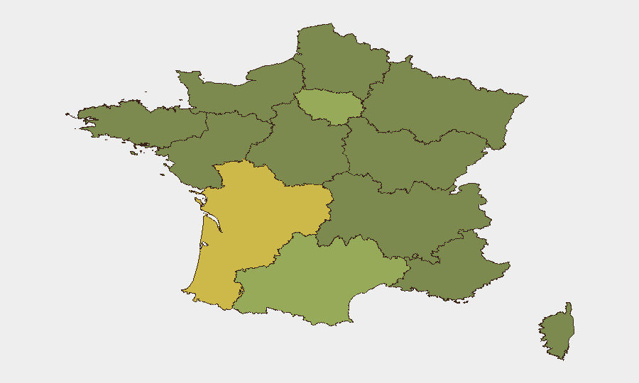 France sub-national risk map