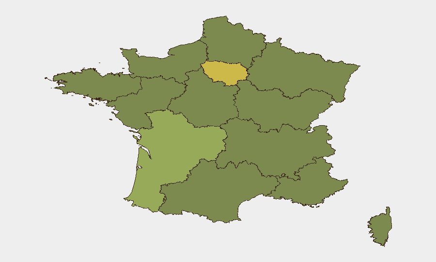 France sub-national risk map