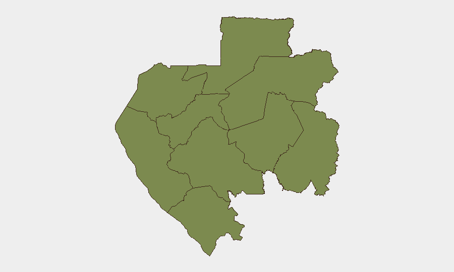 Gabon sub-national risk map