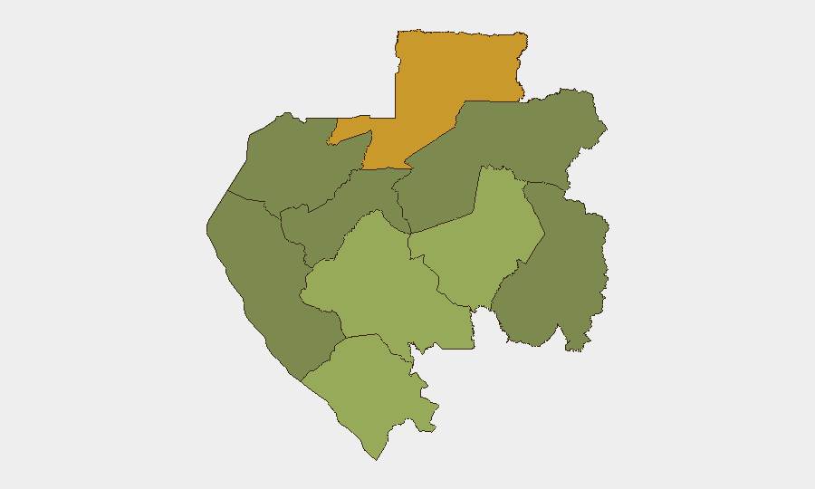 Gabon sub-national risk map