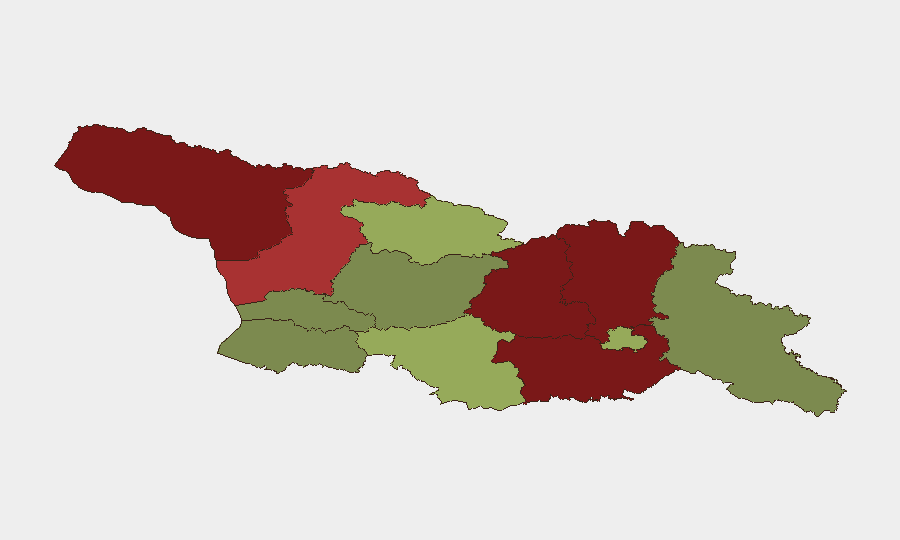 Georgia sub-national risk map