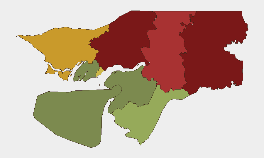 Guinea-Bissau sub-national risk map