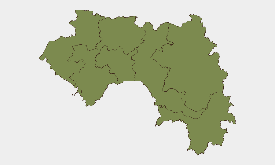 Guinea sub-national risk map