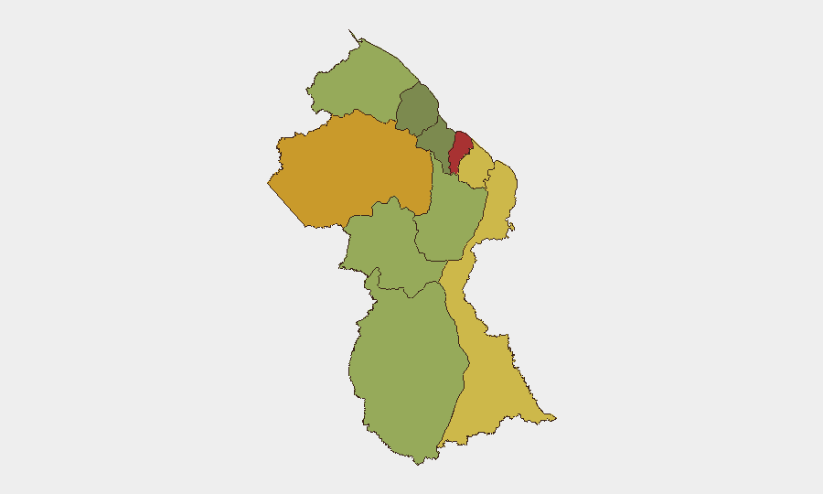 Guyana sub-national risk map