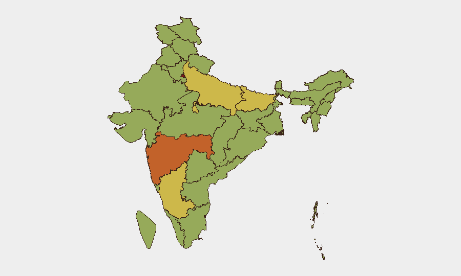 India sub-national risk map