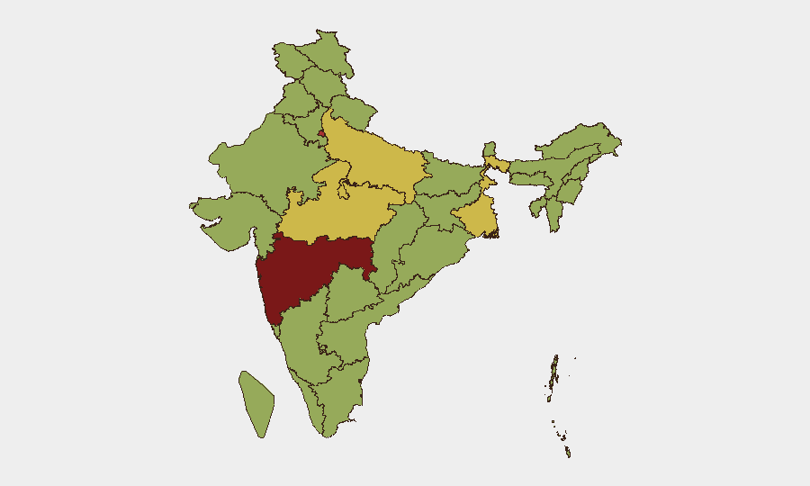 India sub-national risk map