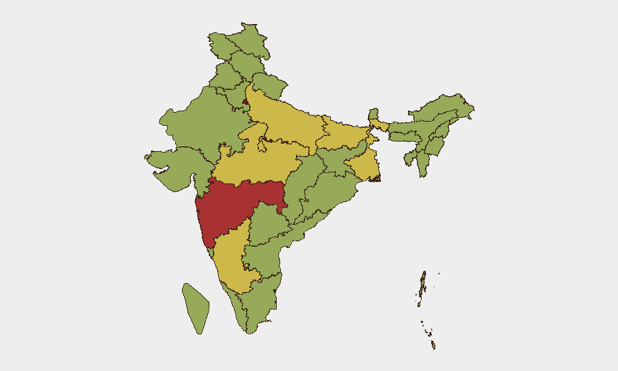 India sub-national risk map