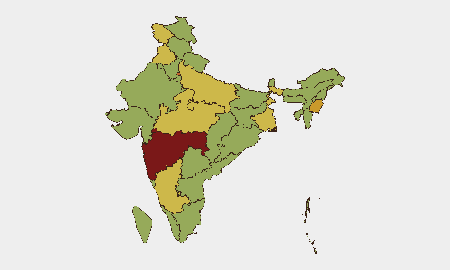 India sub-national risk map