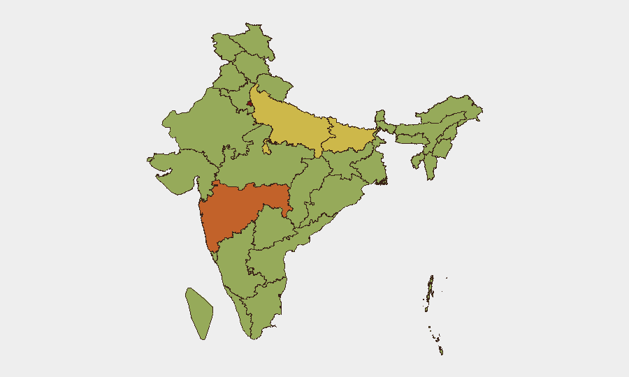 India sub-national risk map