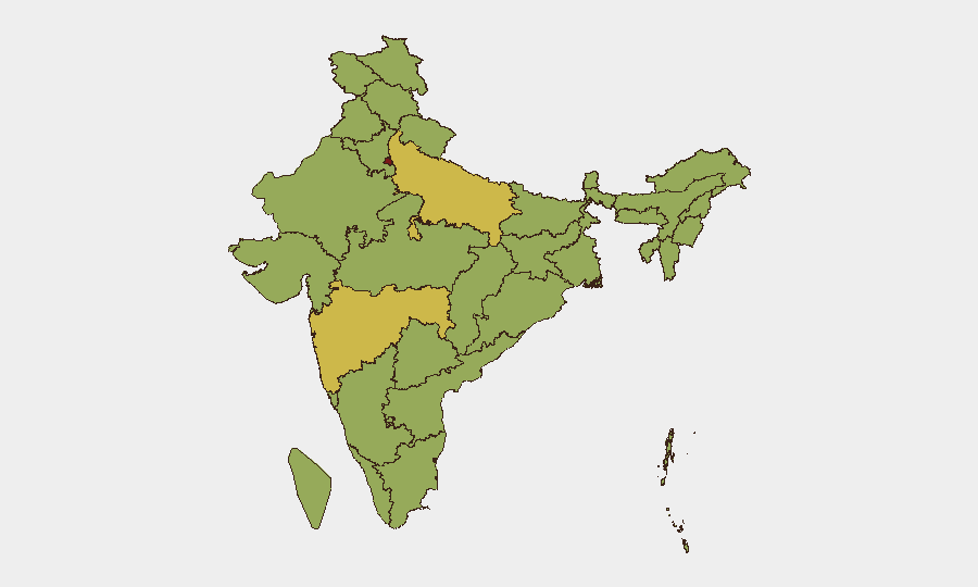 India sub-national risk map