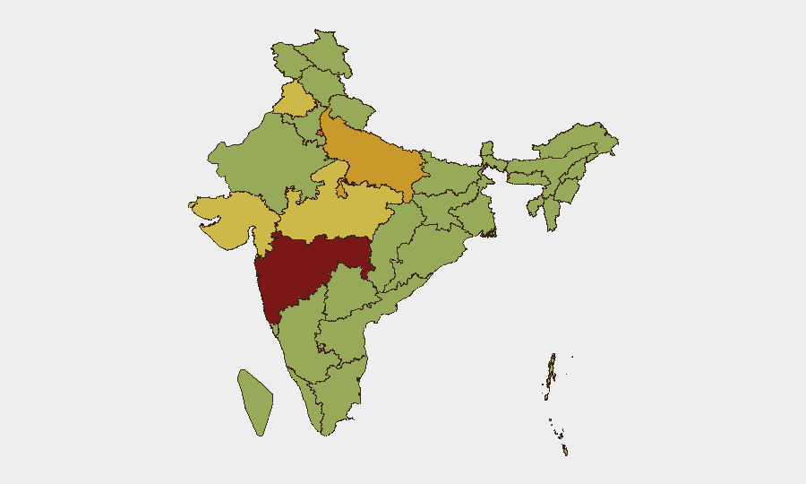 India sub-national risk map
