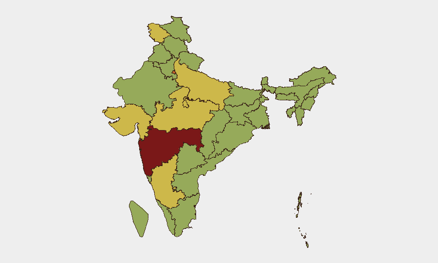India sub-national risk map