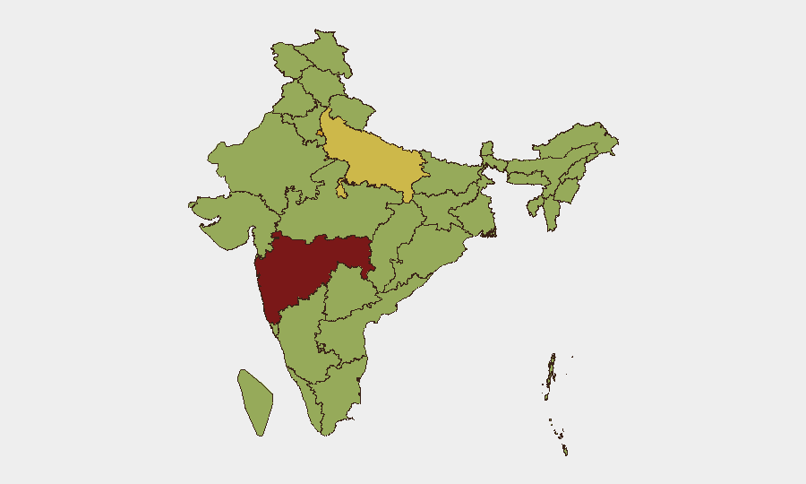 India sub-national risk map