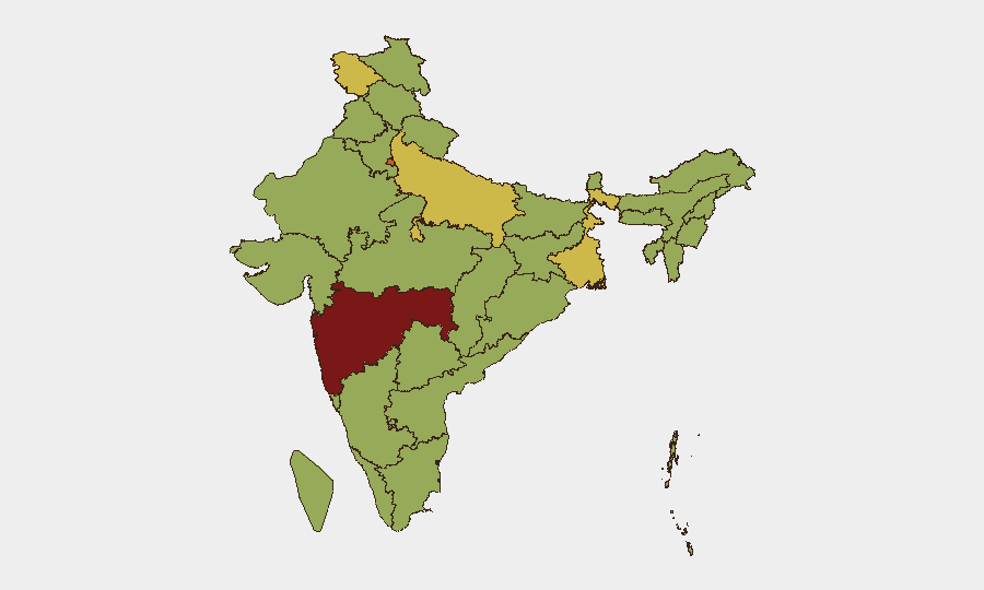 India sub-national risk map