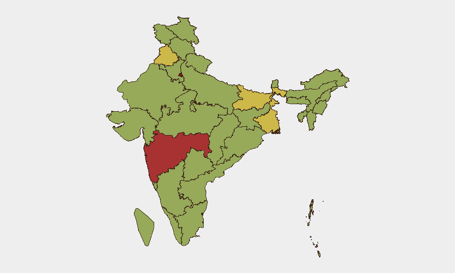 India sub-national risk map